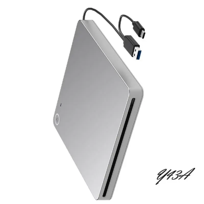 Y43A-Внешний проигрыватель 3D Blu-Ray и CD DVD-привода, подключения USB 3.0 и Type-C, сверхтонкая конструкция со слотом для легкой портативности
Y43A-Внешний проигрыватель 3D Blu-Ray и CD DVD-привода, подключения USB 3.0 и Type-C, сверхтонкая конструкция со слотом для легкой портативности