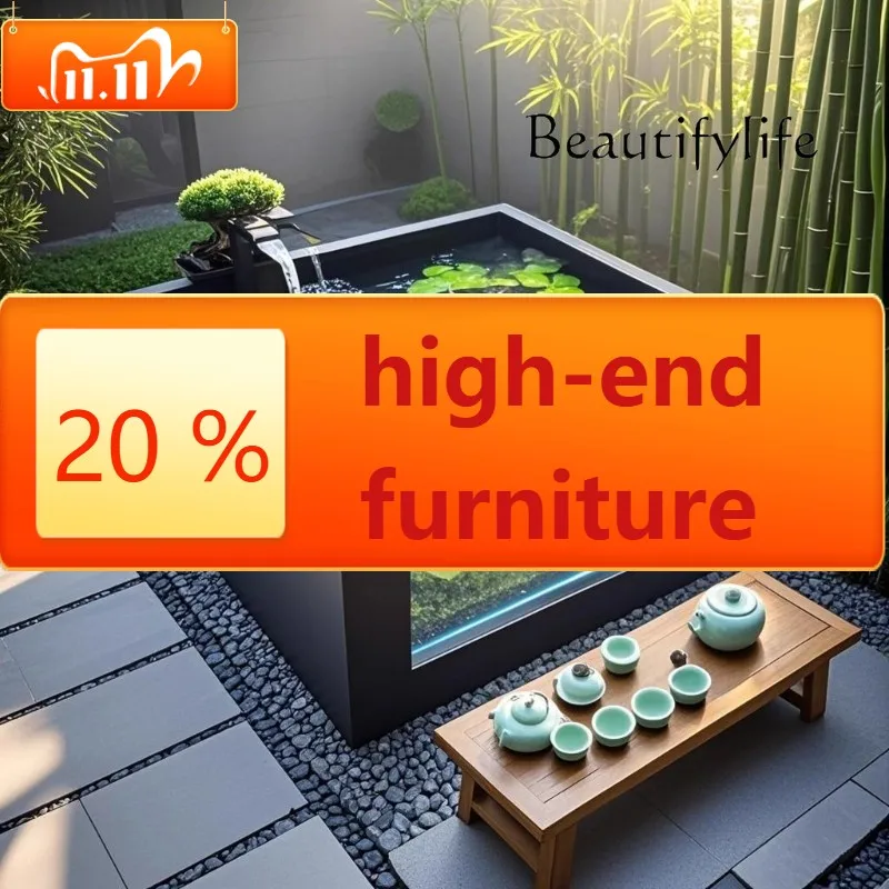 C Открытый семейный двор Балкон Рыбный пруд Кои Пол Квадратный интегрированный резервуар для черепахи Ландшафтный дизайн Обзор Раковина Настройка
C Открытый семейный двор Балкон Рыбный пруд Кои Пол Квадратный интегрированный резервуар для черепахи Ландшафтный дизайн Обзор Раковина Настройка