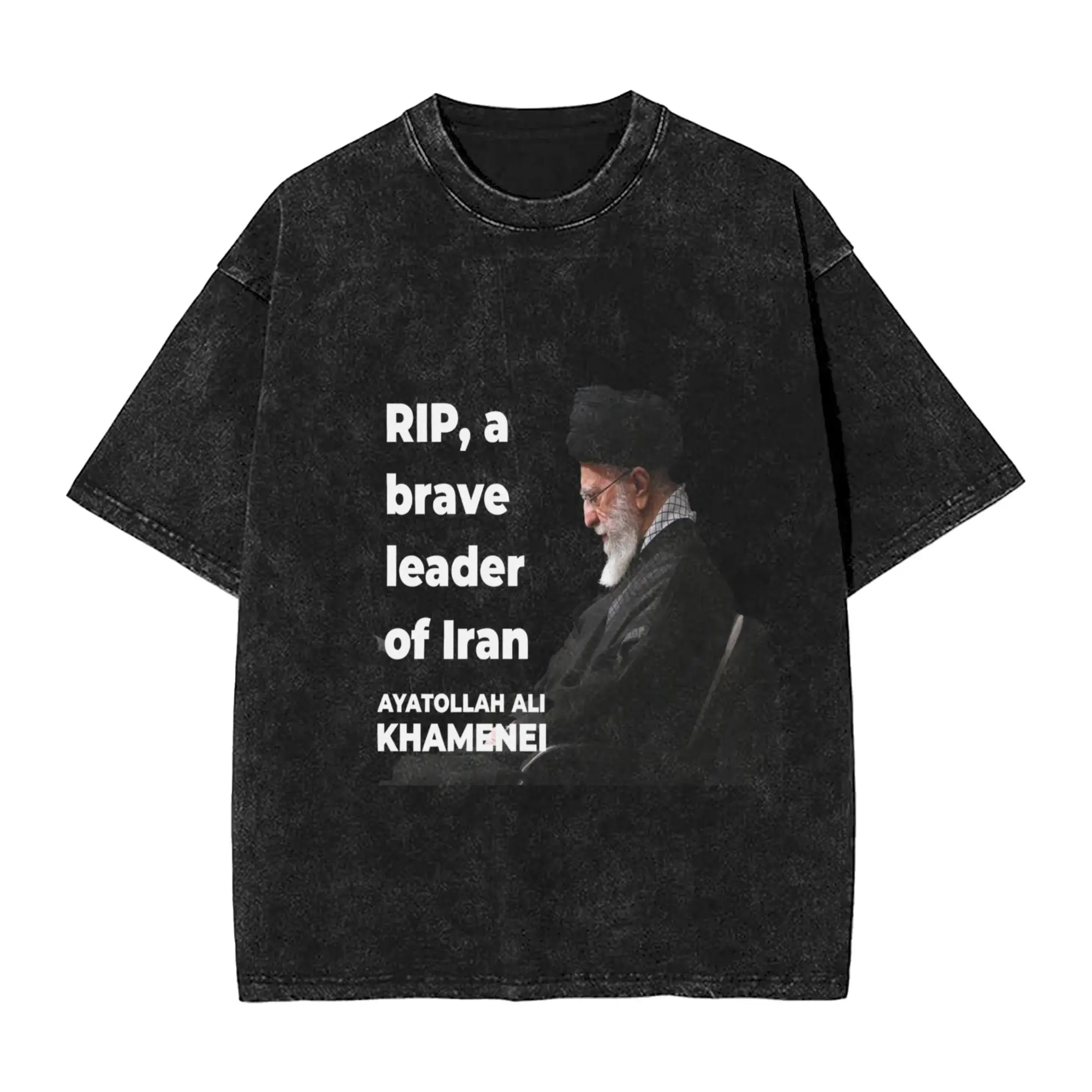 Vintage S-Seyyed Ali K-Khamenei T-Shirts Men O Neck 100% Cotton Washed T Shirt Short Sleeve Tees Graphic Printed Tops
Vintage S-Seyyed Ali K-Khamenei T-Shirts Men O Neck 100% Cotton Washed T Shirt Short Sleeve Tees Graphic Printed Tops