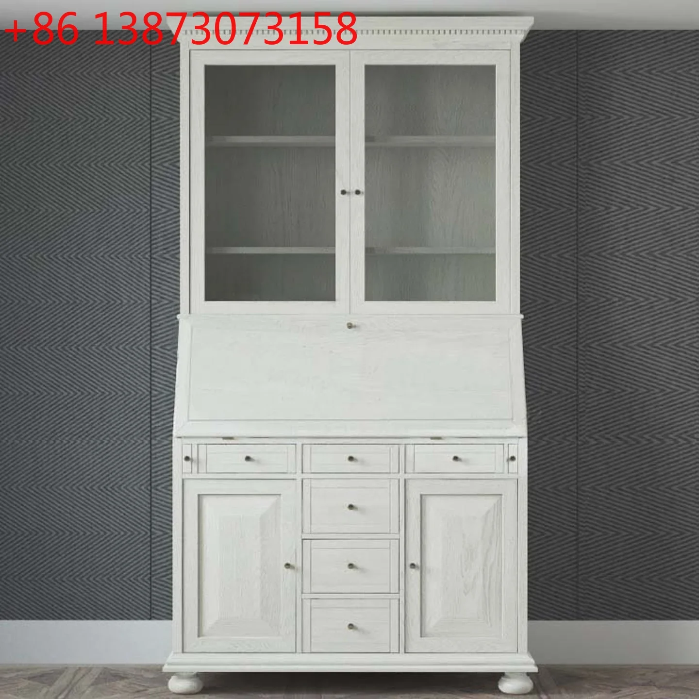 Retro American solid wood integrated glass door storage file cabinet
Retro American solid wood integrated glass door storage file cabinet