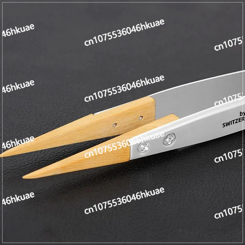 Boxwood tweezers, precision anti-magnetic tweezers, insulated, non-damaging parts, watch repair tools
Boxwood tweezers, precision anti-magnetic tweezers, insulated, non-damaging parts, watch repair tools