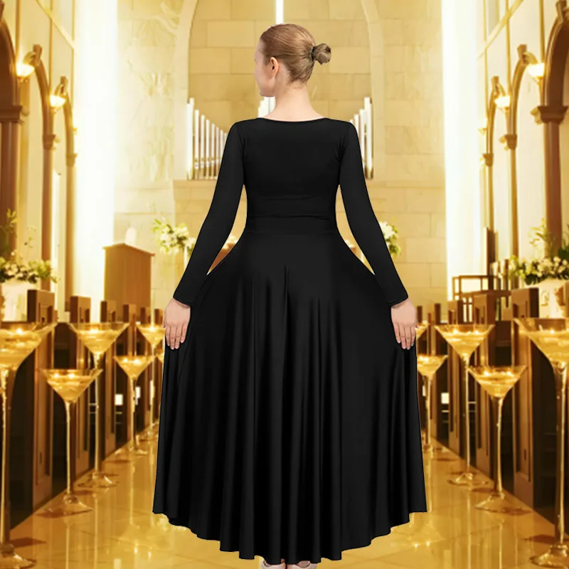 Women's Classic Christmas Long Sleeve Dance Dress for Adult Worship Liturgical Praise Dress with Loose Fit No crotch Costumes
Women's Classic Christmas Long Sleeve Dance Dress for Adult Worship Liturgical Praise Dress with Loose Fit No crotch Costumes