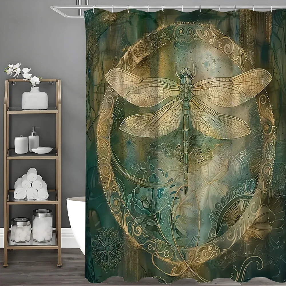 Dragonfly Floral Fantasy Beautiful Art Aesthetic Shower Curtain, Bathroom Decorative Shower Curtain, Waterproof Shower Curtain w
Dragonfly Floral Fantasy Beautiful Art Aesthetic Shower Curtain, Bathroom Decorative Shower Curtain, Waterproof Shower Curtain w