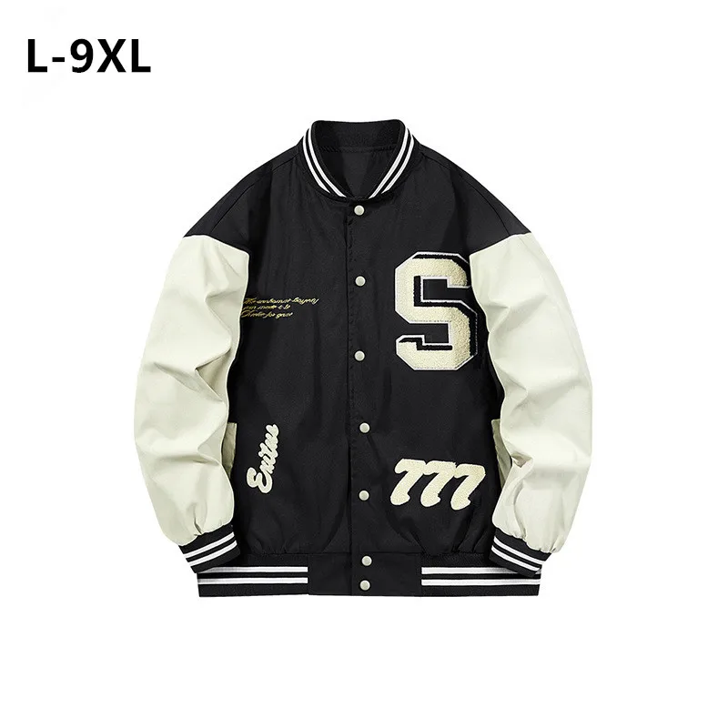 Baseball Jacket Mens Bomber Plus Size 9XL 8XL 6XL Clothing Male Oversized Spring Autumn Students Windbreaker Korean Cool Coats
Baseball Jacket Mens Bomber Plus Size 9XL 8XL 6XL Clothing Male Oversized Spring Autumn Students Windbreaker Korean Cool Coats
