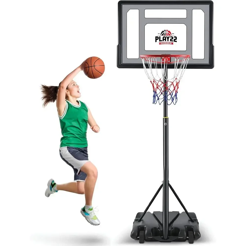 Portable 33 Backboard Basketball Hoop with Adjustable Height for Kids and Teens
Portable 33 Backboard Basketball Hoop with Adjustable Height for Kids and Teens