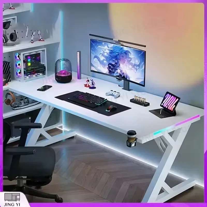 Large Modern White Office Desk for Gaming Bedroom Standing Desk Minimalist Computer
Large Modern White Office Desk for Gaming Bedroom Standing Desk Minimalist Computer
