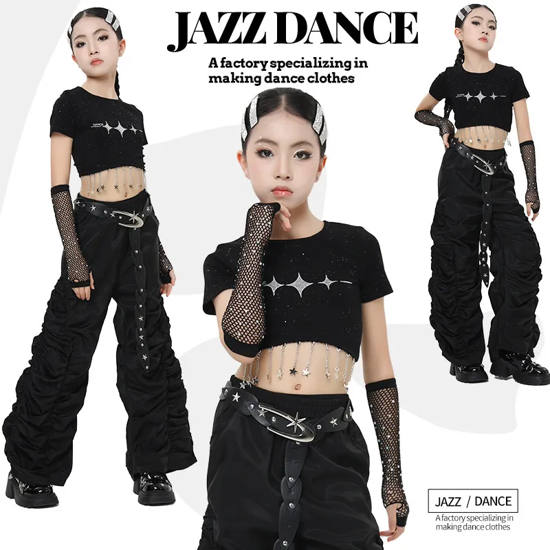 Children'S Day Modern Jazz Dance Performance Show Costumes For Girls Group Fashion Black Outfits Hip Hop Rave Clothes DQS22737
Children'S Day Modern Jazz Dance Performance Show Costumes For Girls Group Fashion Black Outfits Hip Hop Rave Clothes DQS22737