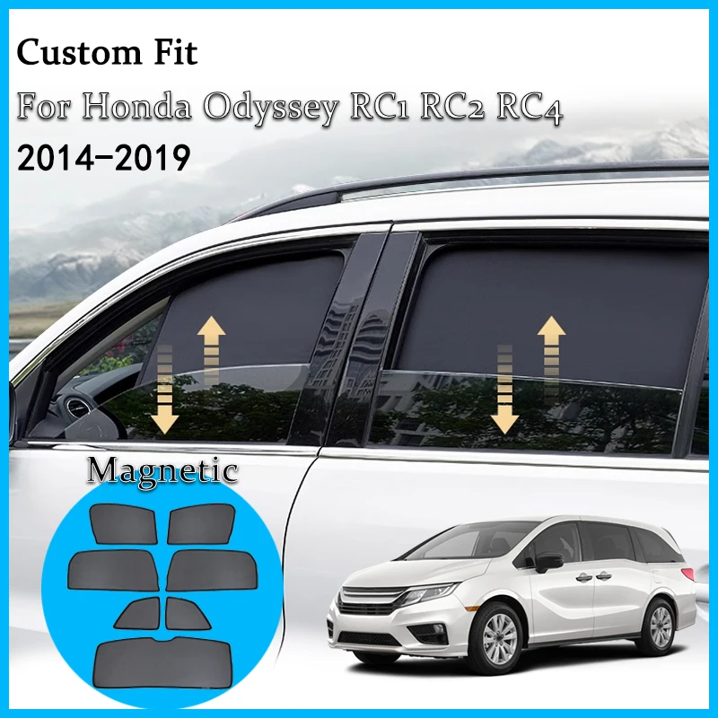 Magnetic Car Windows Sunshade blackout Mesh Sun Visor UV Protection Car Curtain For Honda Odyssey RC1 RC2 RC4 2014-2019
Magnetic Car Windows Sunshade blackout Mesh Sun Visor UV Protection Car Curtain For Honda Odyssey RC1 RC2 RC4 2014-2019