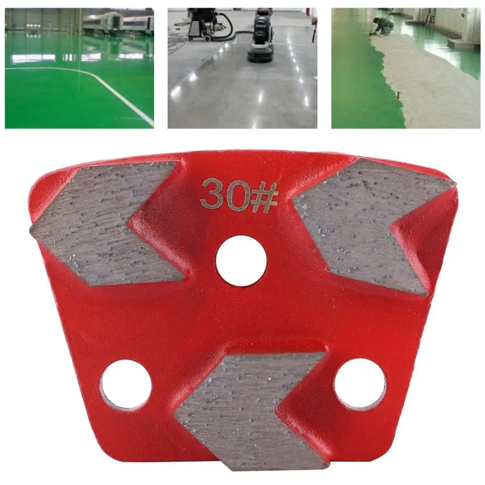 3pcs 3 Holes Trapezoid Grinding Disc Trapezoid Shape 30 Grit Diamond Floor Grinding Pad Concrete Grinding Pad
3pcs 3 Holes Trapezoid Grinding Disc Trapezoid Shape 30 Grit Diamond Floor Grinding Pad Concrete Grinding Pad