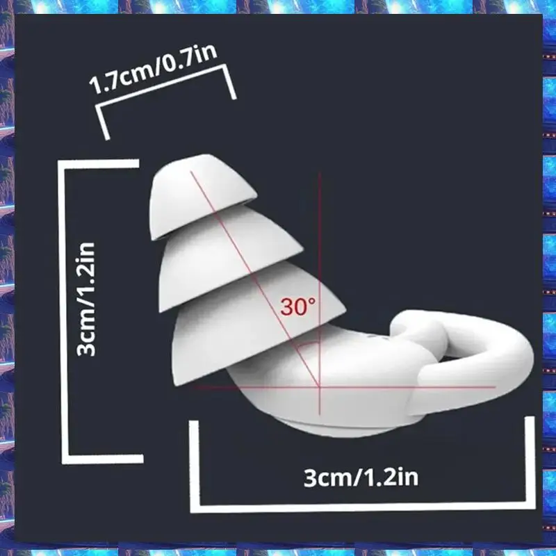 Soundproof Earplugs Three Layer Silicone Earplugs Waterproof Swimming Ear Plugs Sleep Noise Reduction Comfortable Easy Install B
Soundproof Earplugs Three Layer Silicone Earplugs Waterproof Swimming Ear Plugs Sleep Noise Reduction Comfortable Easy Install B