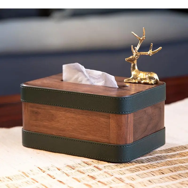 Декоративная кожаная коробка для салфеток Golden Deer, украшение для журнального столика, бумажное полотенце из орехового дерева для салфеток
Декоративная кожаная коробка для салфеток Golden Deer, украшение для журнального столика, бумажное полотенце из орехового дерева для салфеток