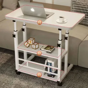 침대 옆 테이블 이동 가능 작은 테이블, 간단한 컴퓨터 책상, 침실 책상, 가정 학생, 게으른 리프트 테이블