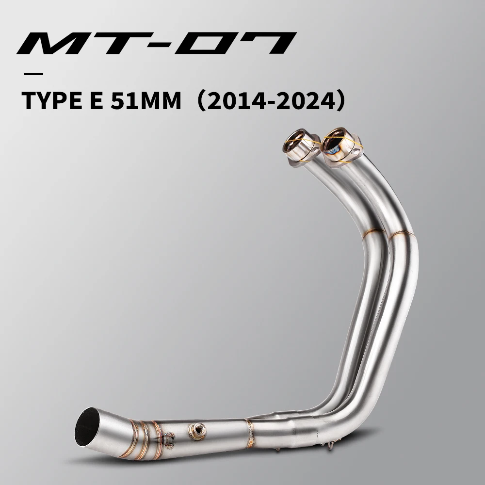Motorcycle Full Exhaust System Slip On For Mt07 Fz07 Mt Fz 07 2014-2024 Xsr700 Front Middle Link Pipe 51MM Caliber
Motorcycle Full Exhaust System Slip On For Mt07 Fz07 Mt Fz 07 2014-2024 Xsr700 Front Middle Link Pipe 51MM Caliber