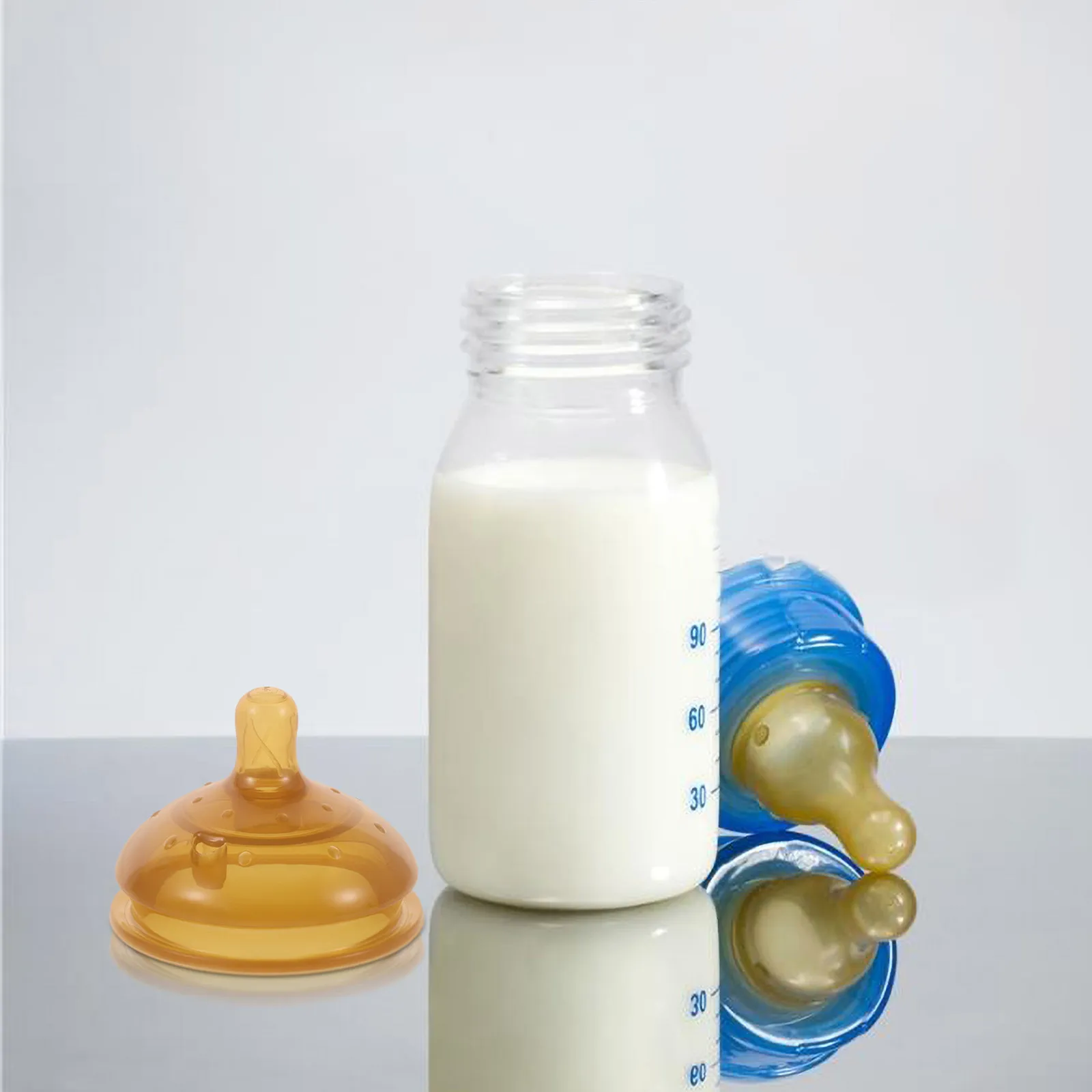 3Pcs Baby Bottle Silicone Nipples Wide Mouth Ergonomic Fit for Comfortable Feeding Simulation Breastfeeding Nipple Replacement
3Pcs Baby Bottle Silicone Nipples Wide Mouth Ergonomic Fit for Comfortable Feeding Simulation Breastfeeding Nipple Replacement