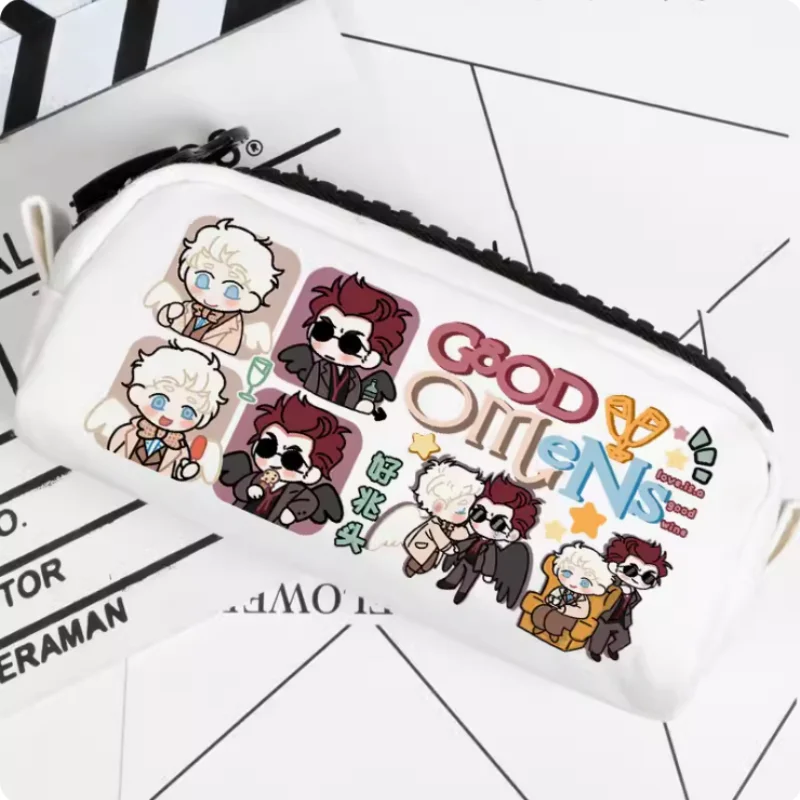 Пенал из ткани Оксфорд с рисунком аниме Good Omens, чехол для карандашей и ручек, школьный пенал, 2196
Пенал из ткани Оксфорд с рисунком аниме Good Omens, чехол для карандашей и ручек, школьный пенал, 2196