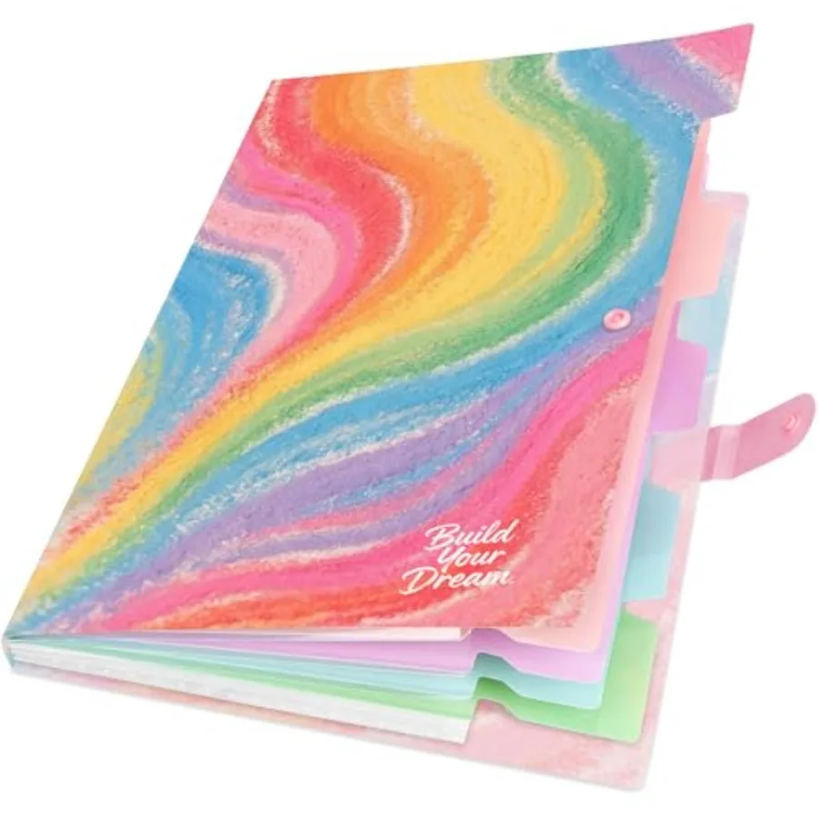Cute Expanding File Folder - 5 Pockets Accordion Document Organizer, Waterproof Poly Plastic, A4/Letter Size for School Office
Cute Expanding File Folder - 5 Pockets Accordion Document Organizer, Waterproof Poly Plastic, A4/Letter Size for School Office