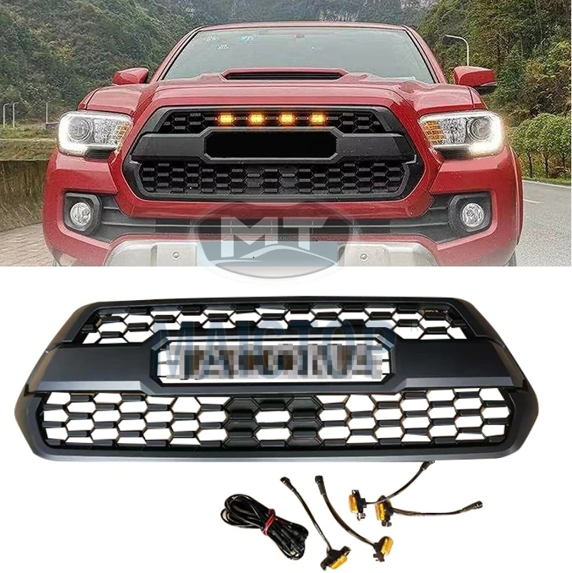 Modification MAICTOP Black Abs Car Front Grill with Led Light Grille for Tacoma Bumper Grill trd Pro Pickup Truck 4x4 2016-2019
Modification MAICTOP Black Abs Car Front Grill with Led Light Grille for Tacoma Bumper Grill trd Pro Pickup Truck 4x4 2016-2019