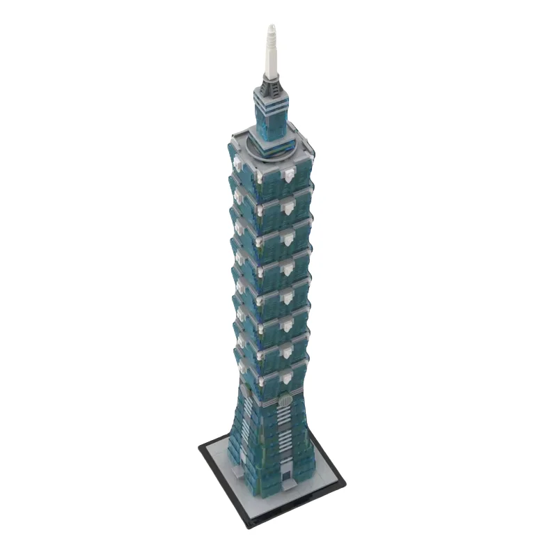 Custom MOC Building Block Toy Skyscraper Series Taipei 101 1:800 scale model 2327pcs Creative holiday gift
Custom MOC Building Block Toy Skyscraper Series Taipei 101 1:800 scale model 2327pcs Creative holiday gift