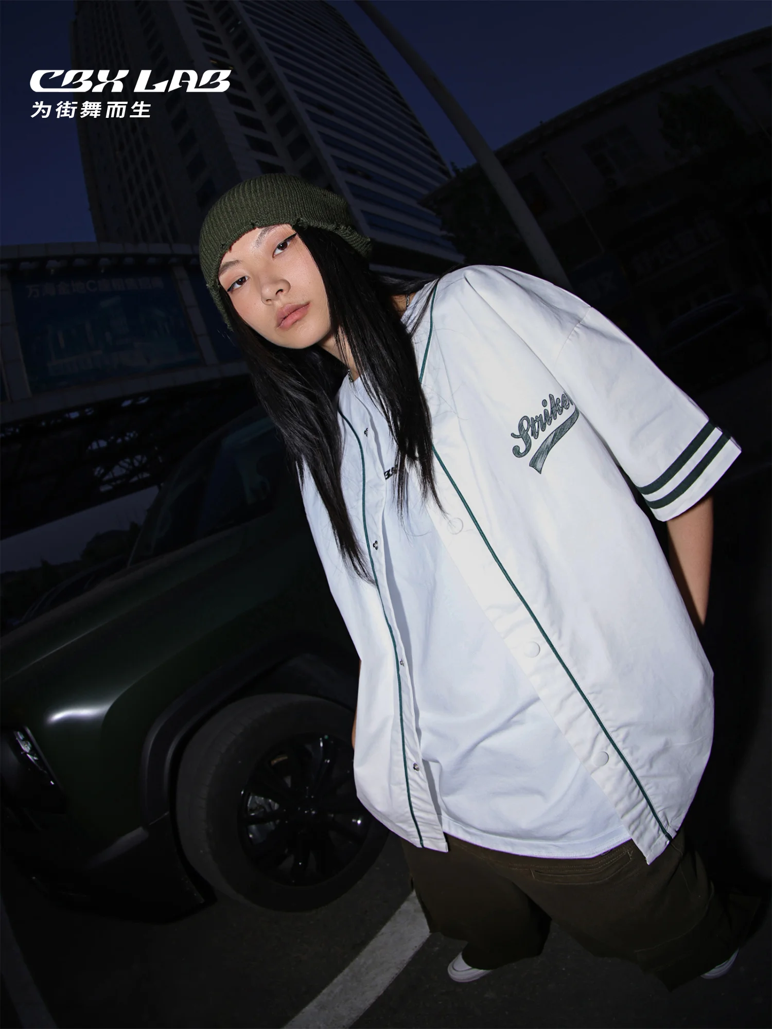 CBXLAB Street Dance Women's White summer hip-hop loose street dance baseball uniform short-sleeved top
CBXLAB Street Dance Women's White summer hip-hop loose street dance baseball uniform short-sleeved top