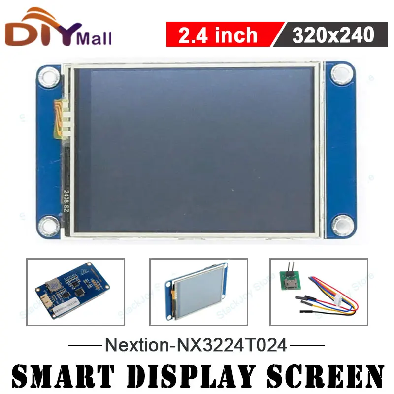 Nextion NX3224T024 2,4-дюймовый сенсорный дисплей HMI, резистивный сенсорный интерфейс 320x240 UART для Arduino/Raspberry Pi/ESP8266/ESP32
Nextion NX3224T024 2,4-дюймовый сенсорный дисплей HMI, резистивный сенсорный интерфейс 320x240 UART для Arduino/Raspberry Pi/ESP8266/ESP32