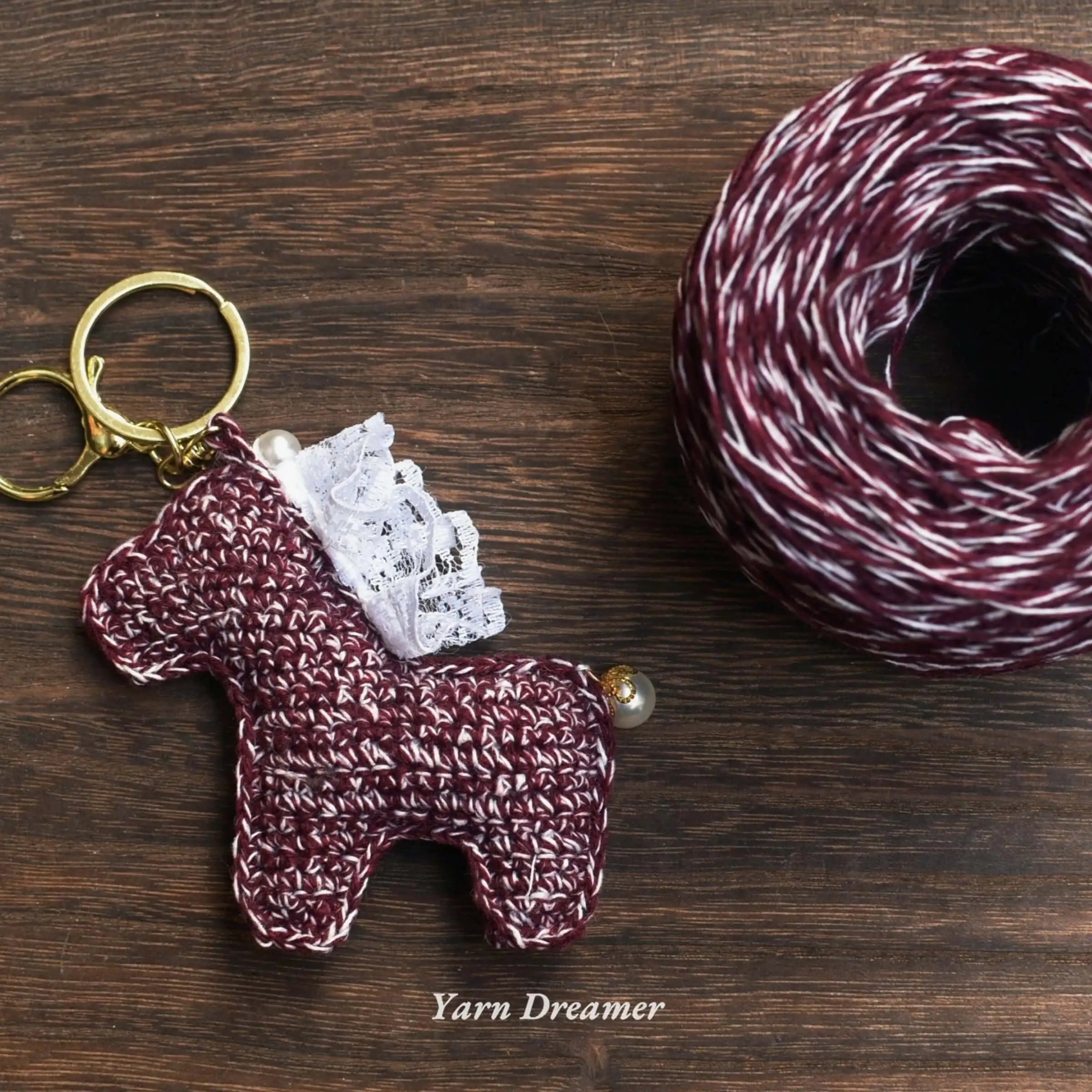 Red Yarn for Crochet Horse Bag Charm Amigurumi Pony Crochet Yarn Keychain Year of the Horse CNY Vintage Morigirl Aesthetic Yarns
Red Yarn for Crochet Horse Bag Charm Amigurumi Pony Crochet Yarn Keychain Year of the Horse CNY Vintage Morigirl Aesthetic Yarns