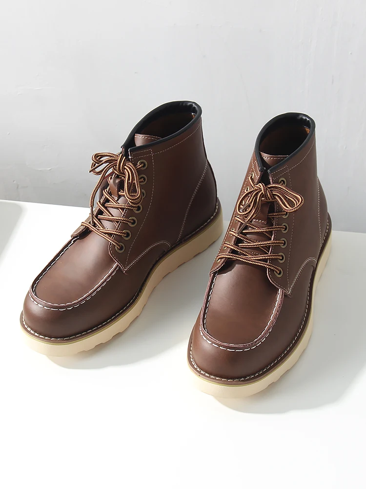 Retro American Hard Style Men's Autumn Winter Casual Work Boot Boot Wear Resistant round Toe Short Tube
Retro American Hard Style Men's Autumn Winter Casual Work Boot Boot Wear Resistant round Toe Short Tube
