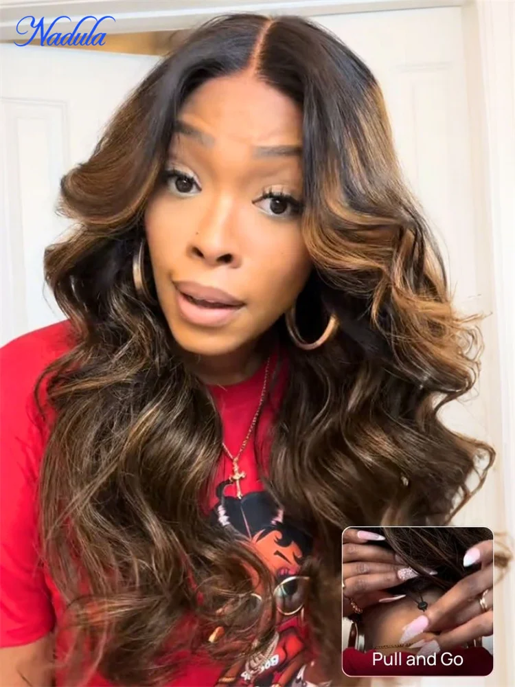 Nadula 3D Body Wave Balayage Brown Colored Human Hair Wig Bye Bye Knots Brazilian Brown Virgin Hair Glueless HD Transparent Wig
Nadula 3D Body Wave Balayage Brown Colored Human Hair Wig Bye Bye Knots Brazilian Brown Virgin Hair Glueless HD Transparent Wig