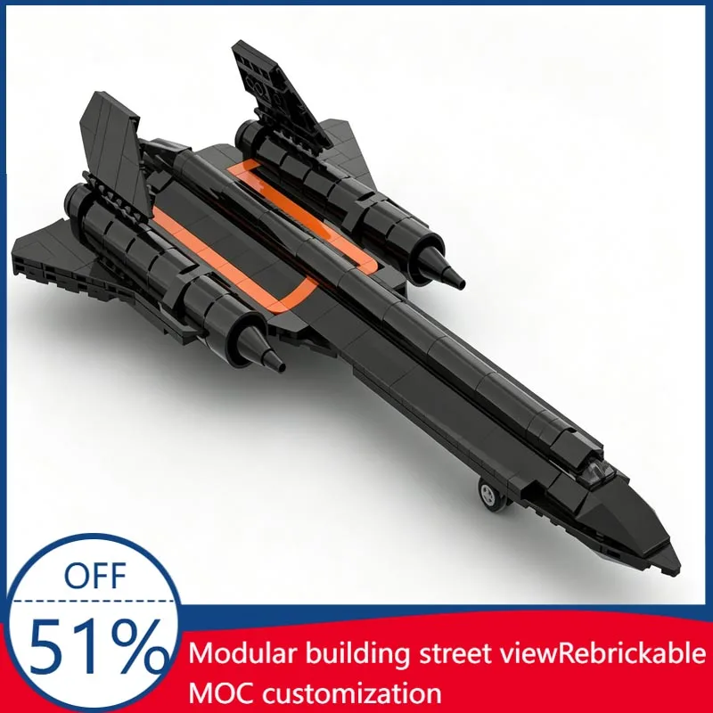 345 PCS MOC SR-71 Strategic Reconnaissance Spy Plane Military Aircraft Building Blocks Educational Toy Customize Festival Gifts
345 PCS MOC SR-71 Strategic Reconnaissance Spy Plane Military Aircraft Building Blocks Educational Toy Customize Festival Gifts