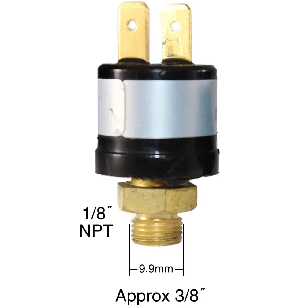 12V 120-150 PSI Air Compressor Pressure Control Switch Valve Horn
12V 120-150 PSI Air Compressor Pressure Control Switch Valve Horn