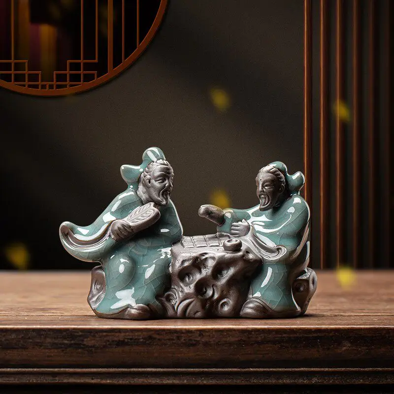 Traditional Chinese Zen ceramics historical figures tea pets ornaments home tea rooms tabletop decorations handicrafts
Traditional Chinese Zen ceramics historical figures tea pets ornaments home tea rooms tabletop decorations handicrafts