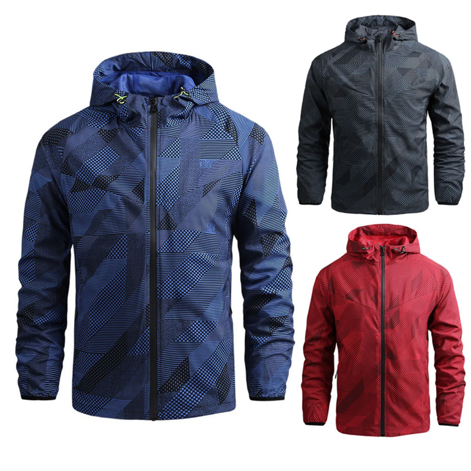 Men's Fall Casual Loose Outdoor Top Shrinkable Hooded Thin Outdoor Windproof Irregular Printed Coat Button Jacket Men
Men's Fall Casual Loose Outdoor Top Shrinkable Hooded Thin Outdoor Windproof Irregular Printed Coat Button Jacket Men