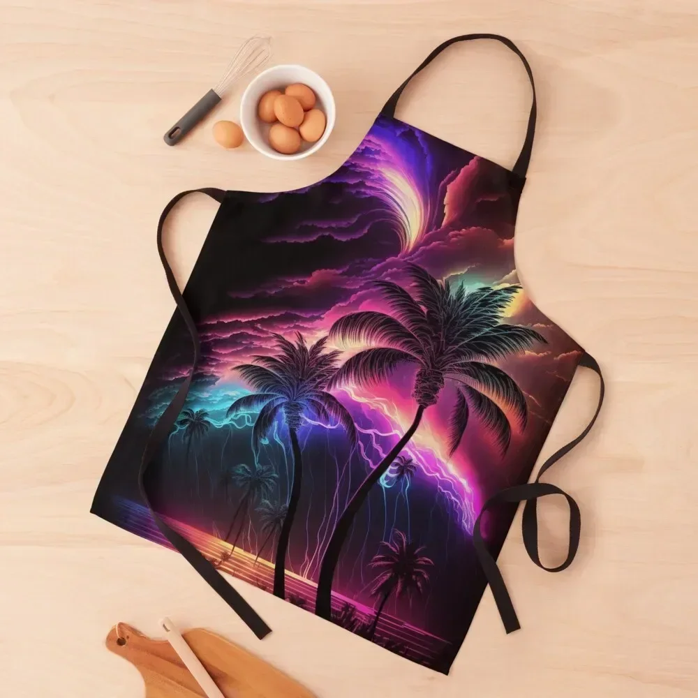 Mystic Neon Palms Apron professional kitchen For Women japanese style Household Items Apron
Mystic Neon Palms Apron professional kitchen For Women japanese style Household Items Apron