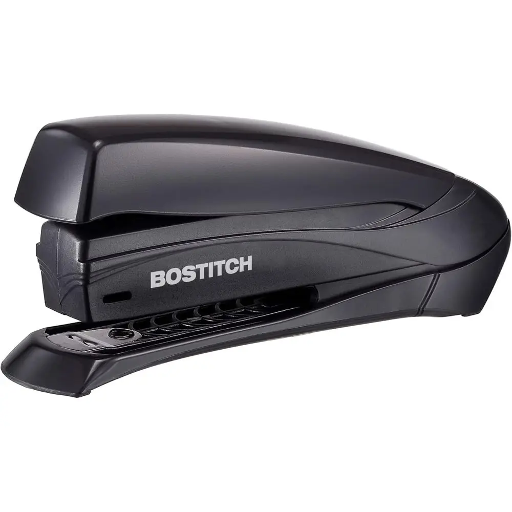 One-Finger Spring-Powered 20-Sheet Stapler - Effortless Black Stapling Device
One-Finger Spring-Powered 20-Sheet Stapler - Effortless Black Stapling Device