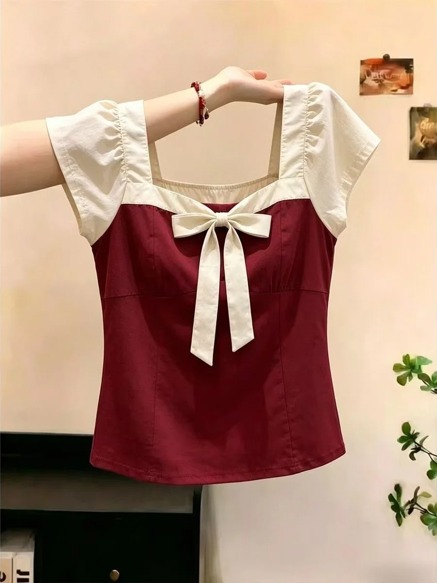 plus Size Women's T-Shirt Sweet Style Color Block Knot Short Sleeve Summer Top Breathable Polyester Loose Fit
plus Size Women's T-Shirt Sweet Style Color Block Knot Short Sleeve Summer Top Breathable Polyester Loose Fit