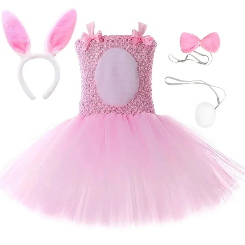 Pink Bunny Costume for Girls Halloween Cute Rabbit Dress Up Clothes Toddler Kids Easter Birthday Party Tulle Tutu Princess Dress
Pink Bunny Costume for Girls Halloween Cute Rabbit Dress Up Clothes Toddler Kids Easter Birthday Party Tulle Tutu Princess Dress