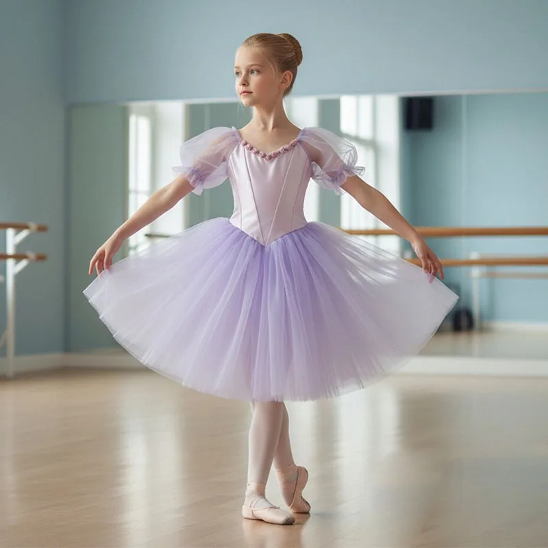 Kids Giselle Ballet Costume for Girls Long Ballet Leotard Dance Dress Lace Bubble Sleeve Tulle Skirt Tutu Ballerina Dancewear
Kids Giselle Ballet Costume for Girls Long Ballet Leotard Dance Dress Lace Bubble Sleeve Tulle Skirt Tutu Ballerina Dancewear