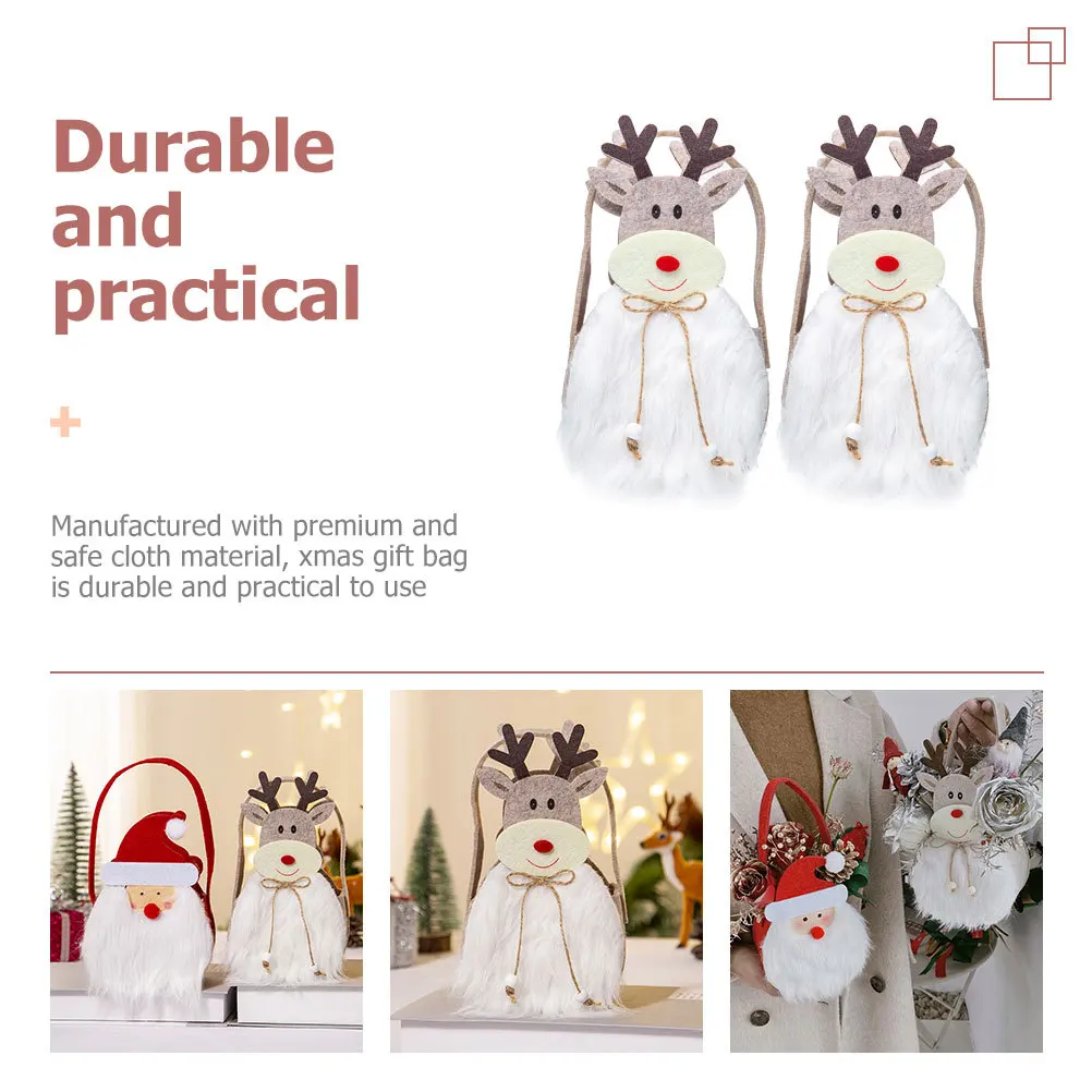 2pcs Christmas Gift Bag Festive Handheld Pouch For Xmas Party Favor Candy Storage Packaging Treats Container Decor
2pcs Christmas Gift Bag Festive Handheld Pouch For Xmas Party Favor Candy Storage Packaging Treats Container Decor
