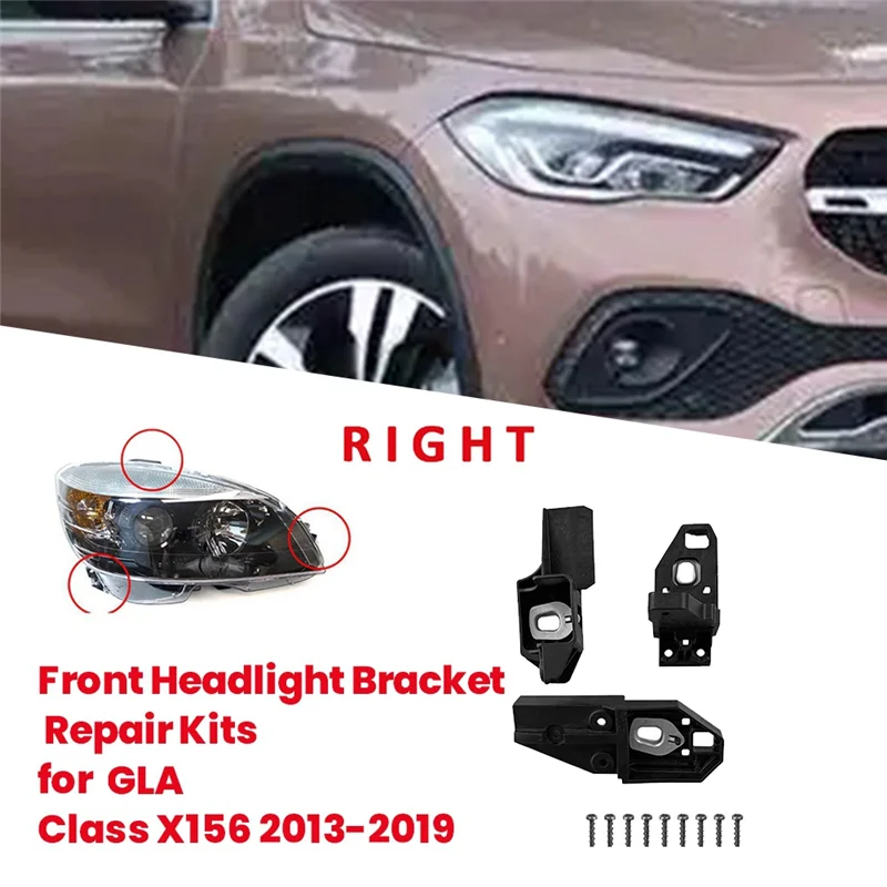 Front Headlight Bracket Repair Kits 1568200100 1568200200 For GLA Class X156 2013-2019 Headlamp RS Bracket
Front Headlight Bracket Repair Kits 1568200100 1568200200 For GLA Class X156 2013-2019 Headlamp RS Bracket