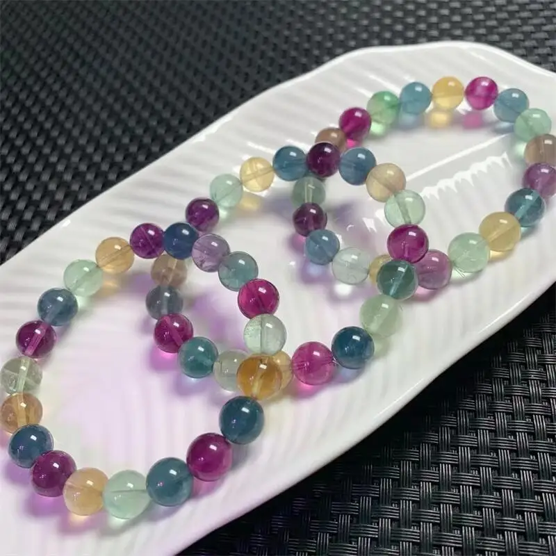 9.5MM Natural Colored Fluorite Bracelet Women Reiki Healing Strand Bangles Jewelry For Female Gift 1PCS
9.5MM Natural Colored Fluorite Bracelet Women Reiki Healing Strand Bangles Jewelry For Female Gift 1PCS