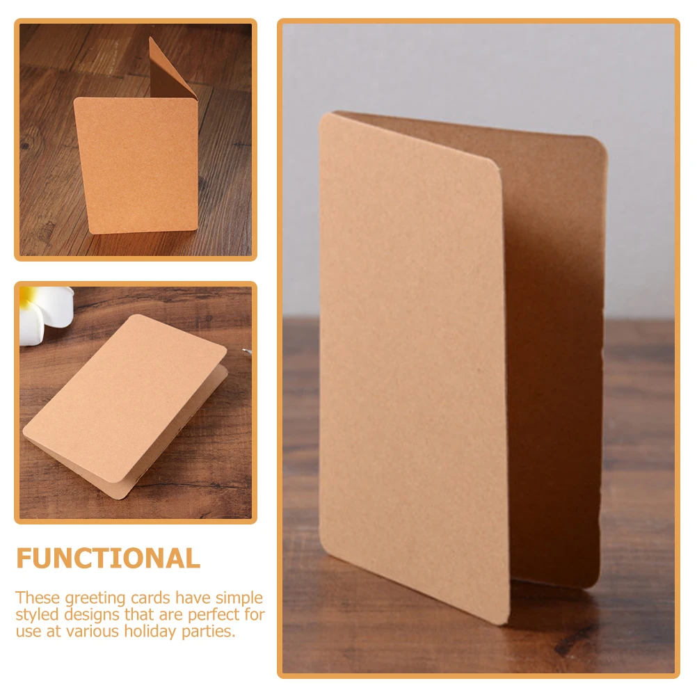 100 Pcs Greeting Cards Kraft Paper Blank Blessing Card Festival Holiday Party Message Card Making Kits Gift Cards
100 Pcs Greeting Cards Kraft Paper Blank Blessing Card Festival Holiday Party Message Card Making Kits Gift Cards