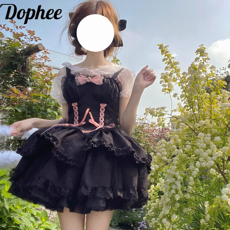 Dophee оригинальное бальное платье в стиле Лолиты, платье принцессы, женское платье с открытыми плечами Jsk, платье на подтяжках, милое кружевное мини-платье с бантом и бриллиантами для девочек
Dophee оригинальное бальное платье в стиле Лолиты, платье принцессы, женское платье с открытыми плечами Jsk, платье на подтяжках, милое кружевное мини-платье с бантом и бриллиантами для девочек