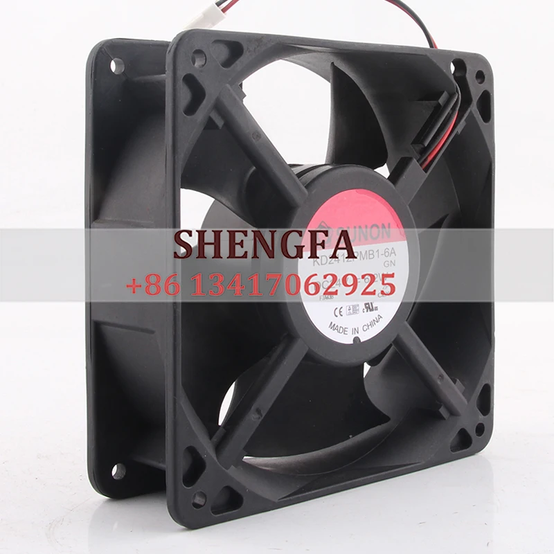 SUNON/KENJUN Case Fan Dual Ball Bearing KD2412PMB1-6A 120*120*38MM 24V 6.2W 12038 Cooling Fan
SUNON/KENJUN Case Fan Dual Ball Bearing KD2412PMB1-6A 120*120*38MM 24V 6.2W 12038 Cooling Fan