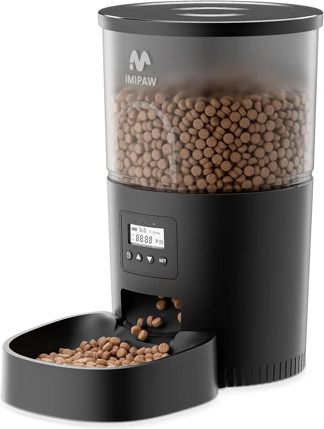 Automatic Pet Feeder, 3L Timed Dry Food Dispenser, Dual Power Supply, Programmable Portions for Cats and Small Dogs
Automatic Pet Feeder, 3L Timed Dry Food Dispenser, Dual Power Supply, Programmable Portions for Cats and Small Dogs