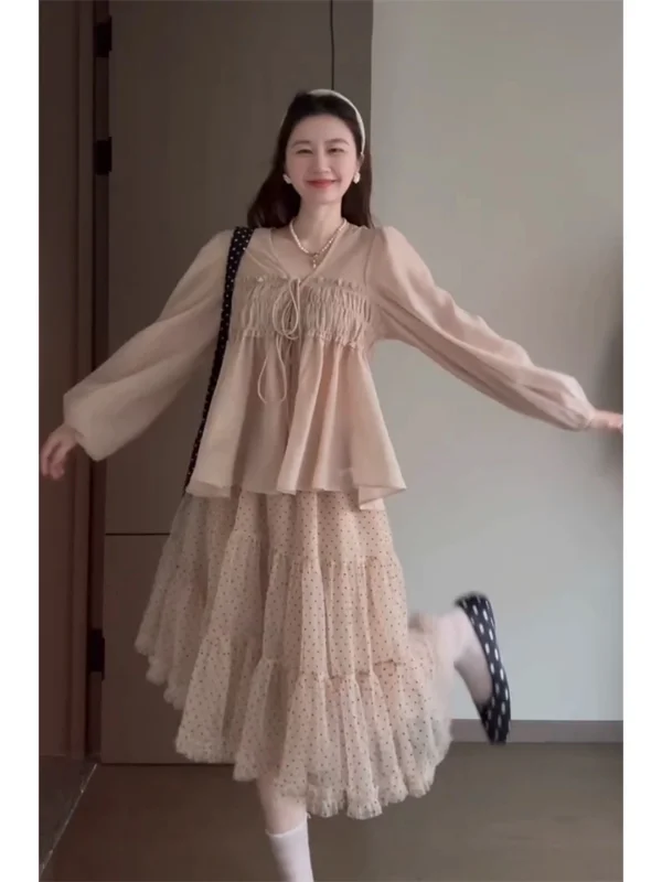 plus Size Women's Shirt Korean Style Loose Slimming Meat Covering Spring New Style Commute Top Breathable Polyester Fiber
plus Size Women's Shirt Korean Style Loose Slimming Meat Covering Spring New Style Commute Top Breathable Polyester Fiber
