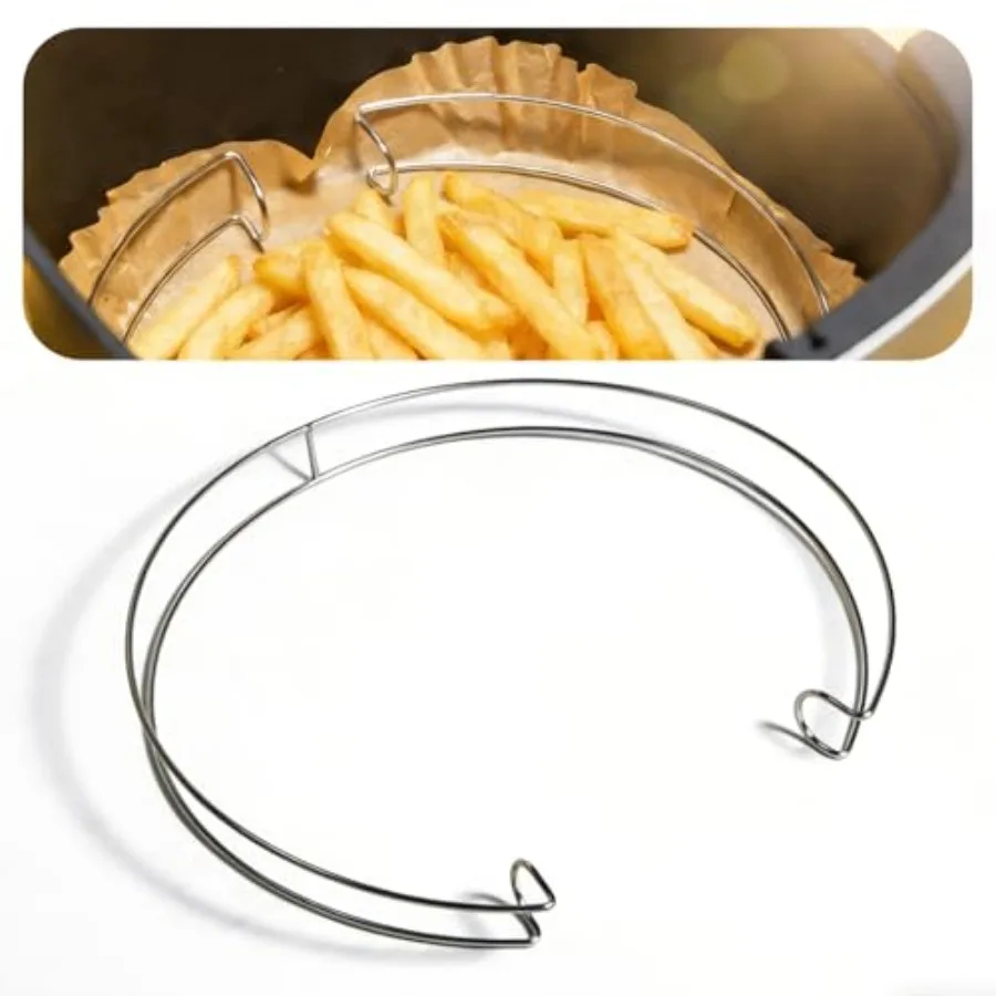 Air Fryer Liner Clip, Keep Parchment Paper Liners Securely in Place, Prevent Disposable Liners Curling Up or Burning Food Grade
Air Fryer Liner Clip, Keep Parchment Paper Liners Securely in Place, Prevent Disposable Liners Curling Up or Burning Food Grade
