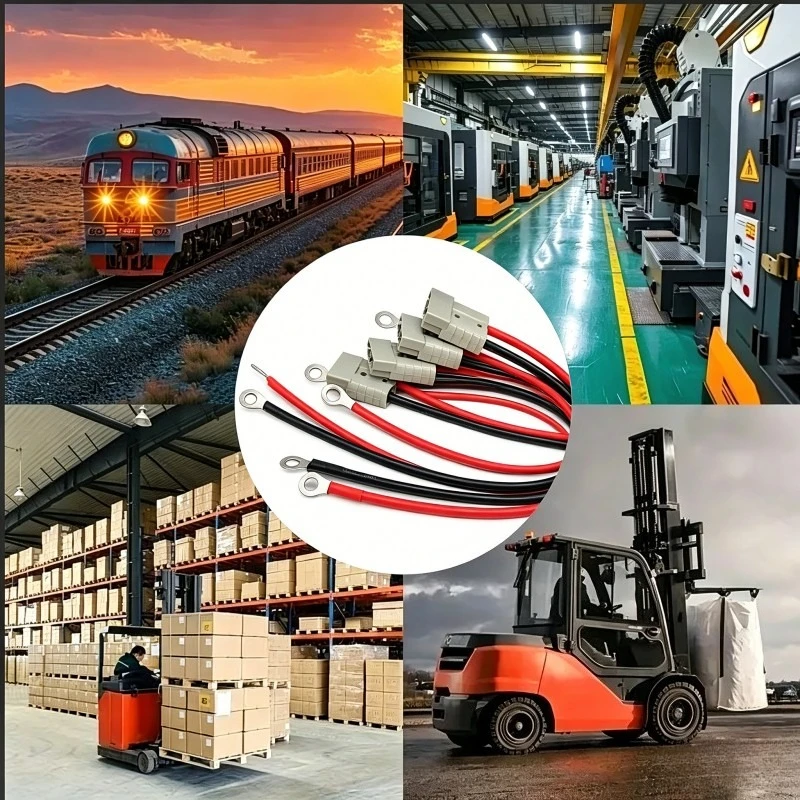 50A 120A 175A High Current 2 Pin Power Connector with 8/6/4/2/0 AWG Super Soft Silicone Cable Forklift Battery Charging Plug
50A 120A 175A High Current 2 Pin Power Connector with 8/6/4/2/0 AWG Super Soft Silicone Cable Forklift Battery Charging Plug