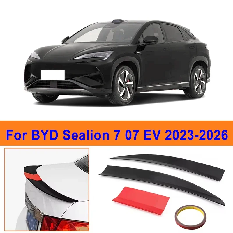 For BYD Sealion 7 07 EV 2023-2026 3-Section ABS Rear Trunk Spoiler 115-125cm Adjustable Sports Decor Top Wing Car Exterior Parts
For BYD Sealion 7 07 EV 2023-2026 3-Section ABS Rear Trunk Spoiler 115-125cm Adjustable Sports Decor Top Wing Car Exterior Parts