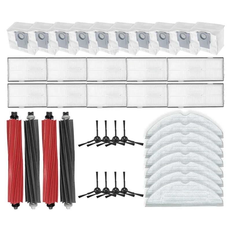ABBY-For Roborock S8 / S8+ Plus Vacuum Parts Main Side Brush Hepa Filter Mop Cloth Dust Bags Replacement Accessories
ABBY-For Roborock S8 / S8+ Plus Vacuum Parts Main Side Brush Hepa Filter Mop Cloth Dust Bags Replacement Accessories