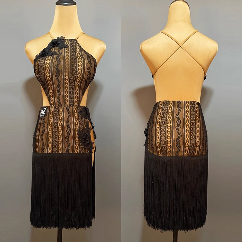 Sexy Backless Latin Dance Dress Women Black White Competition Costume Fringed ChaCha Rumba Dancing Performance Dress DL10595
Sexy Backless Latin Dance Dress Women Black White Competition Costume Fringed ChaCha Rumba Dancing Performance Dress DL10595
