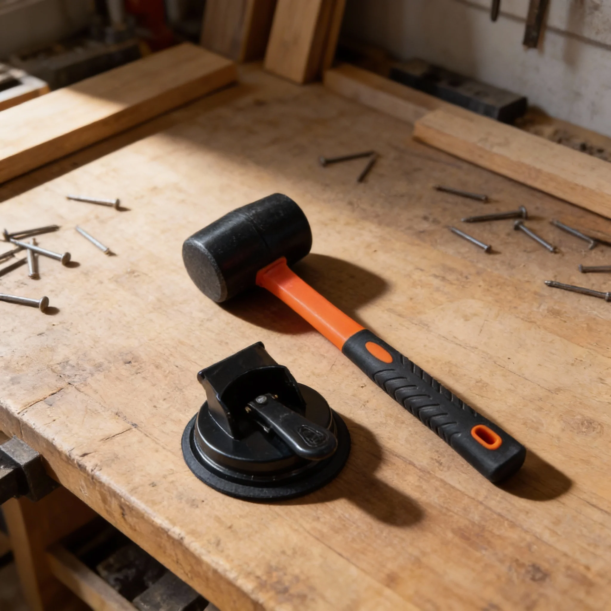 1Set Suction Cup Hammer Combination Suction Cup Black Pad With Hammer Aluminum Alloy Iron Tool Parts For Easy Floor Repair
1Set Suction Cup Hammer Combination Suction Cup Black Pad With Hammer Aluminum Alloy Iron Tool Parts For Easy Floor Repair